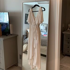 Free People - Cream Wrap Dress